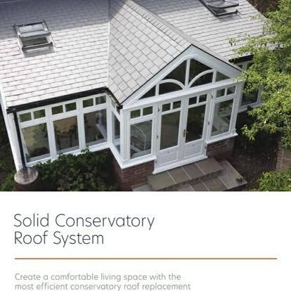 Solid conservatory roof system
